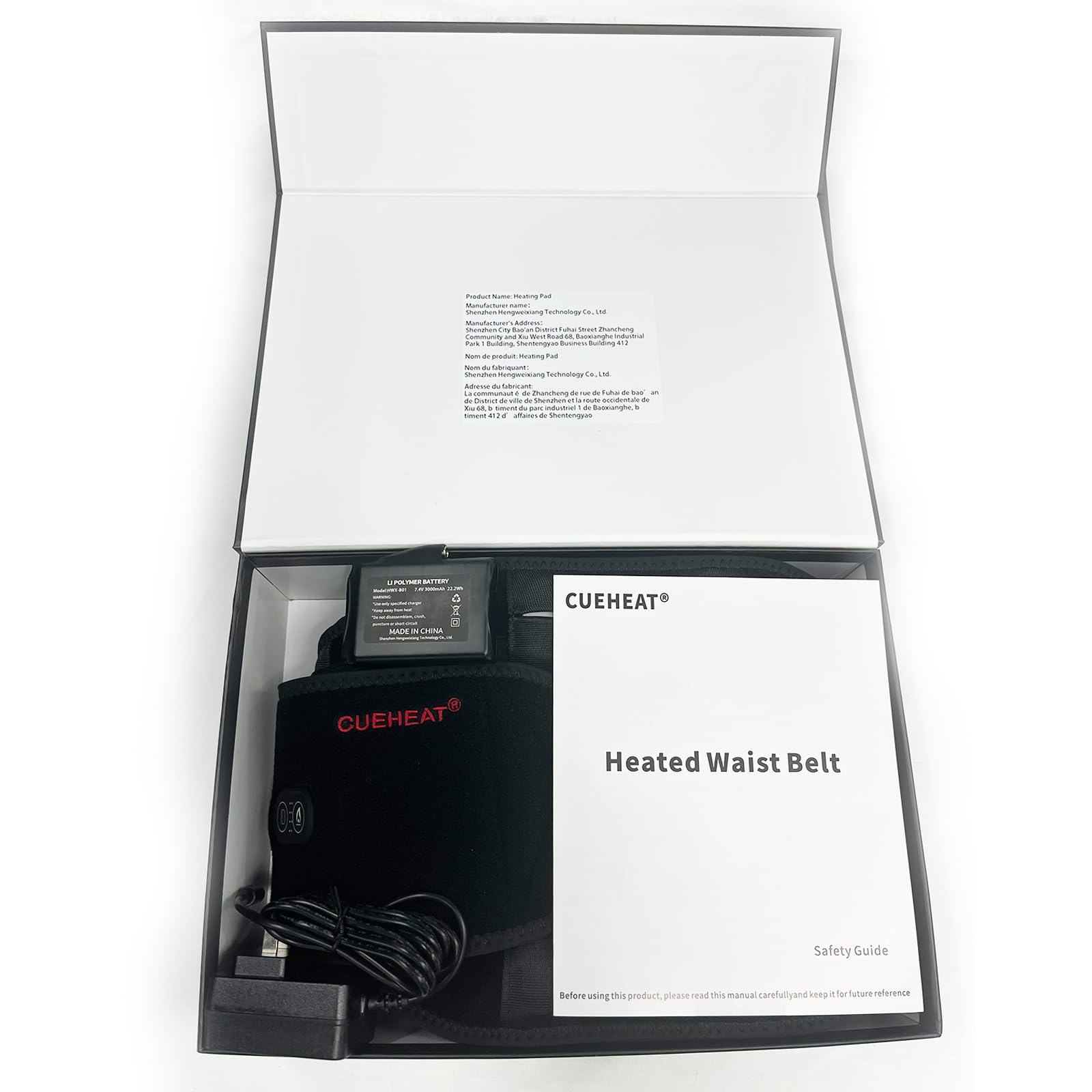 CUEHEAT belt features multiple modes for personalized warmth and massage