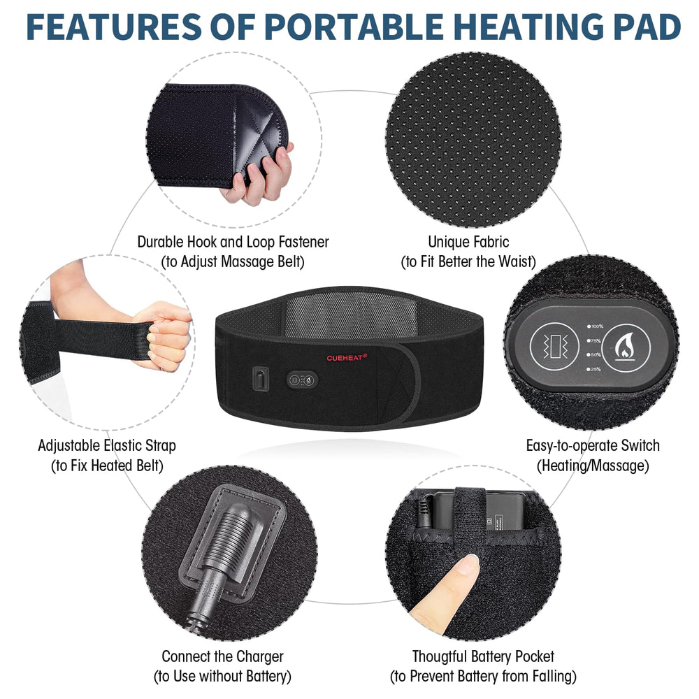 CUEHEAT wireless rechargeable battery enables portable warmth throughout the day