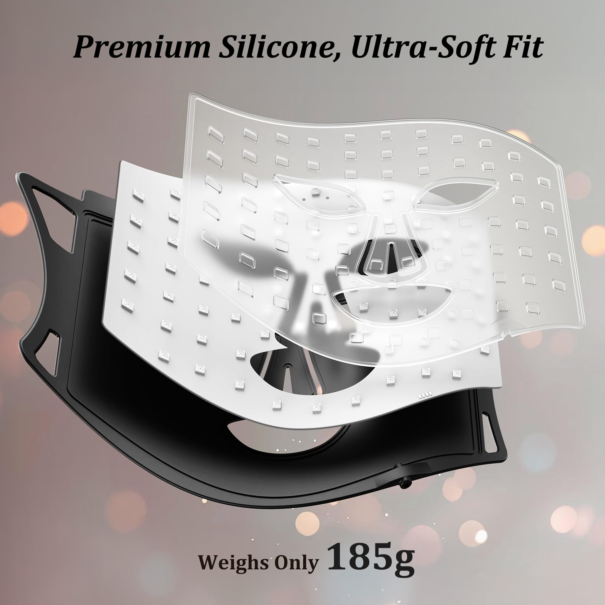 CUEME soft silicone mask material for gentle wear