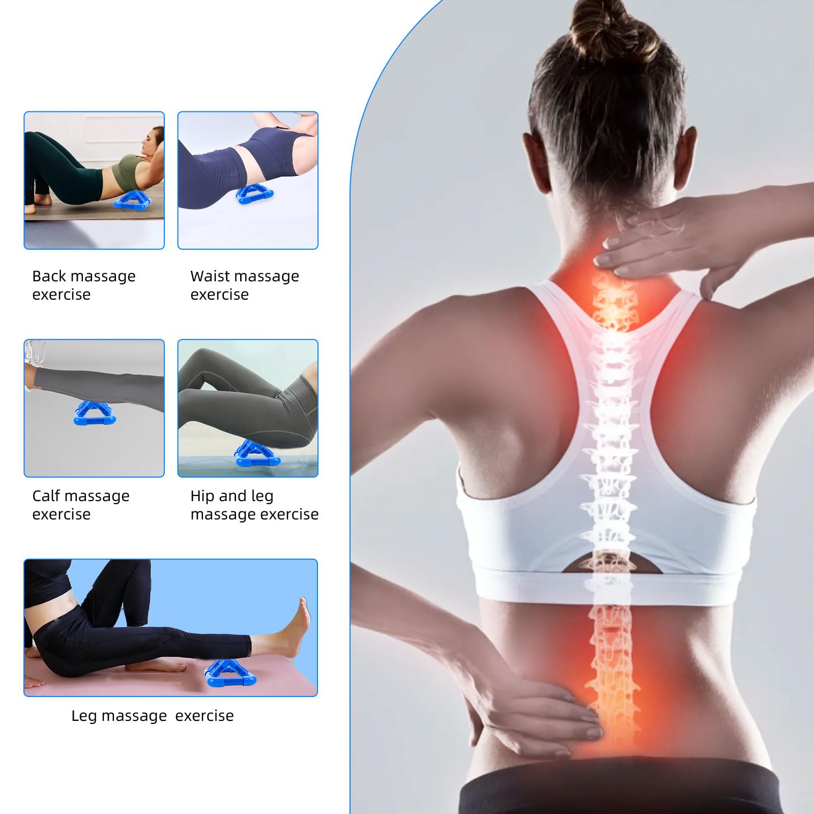 CufEslite psoas release tool blue supports postural comfort and mobility.