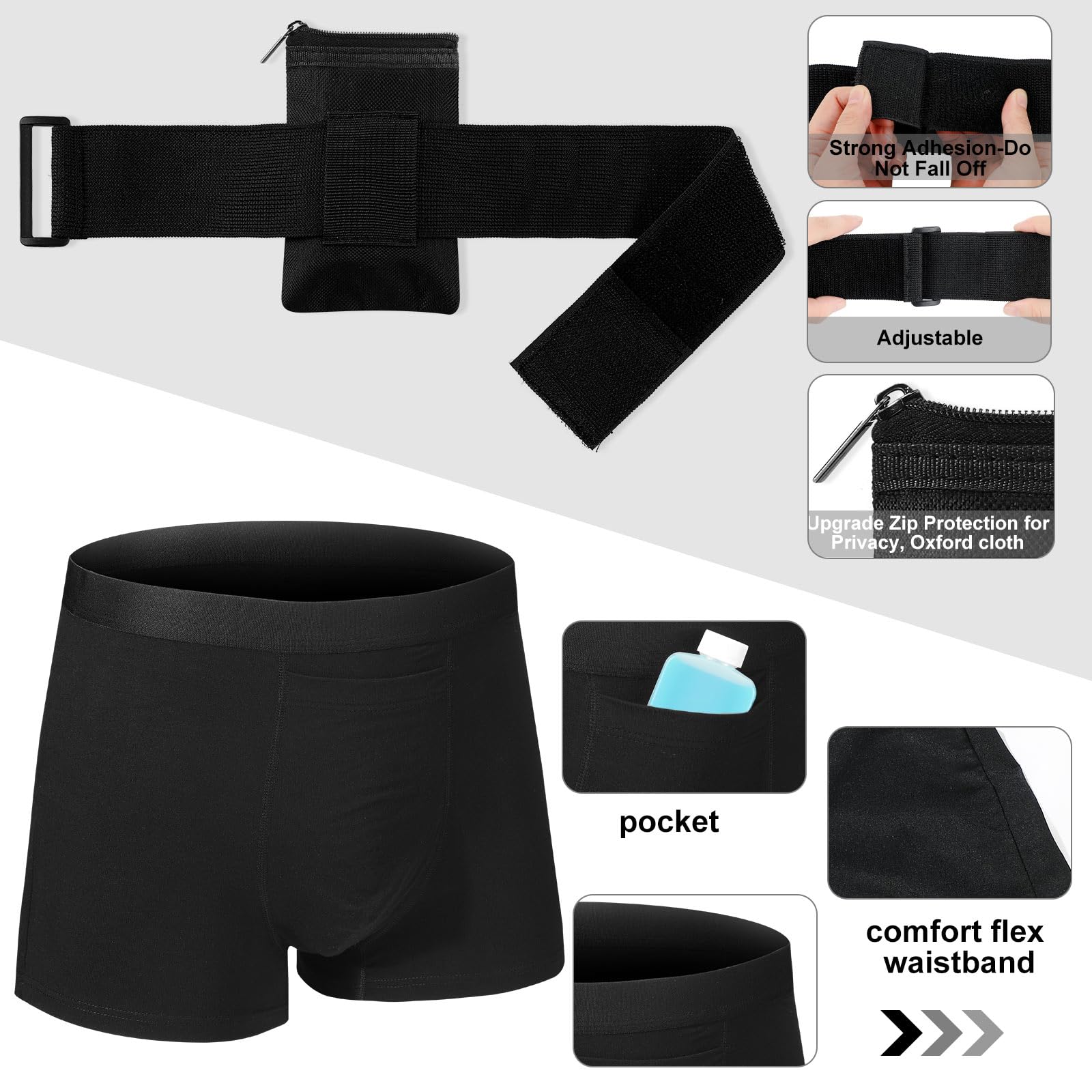 Cuffbow Oxford pouch keeps bottles and strips organized for travel.