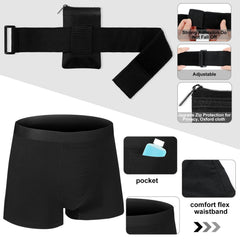 Cuffbow Oxford pouch keeps bottles and strips organized for travel.