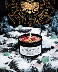 CULACEE Crystal Soy Candle fragrance note chart reveals ambery, fruity scent profile