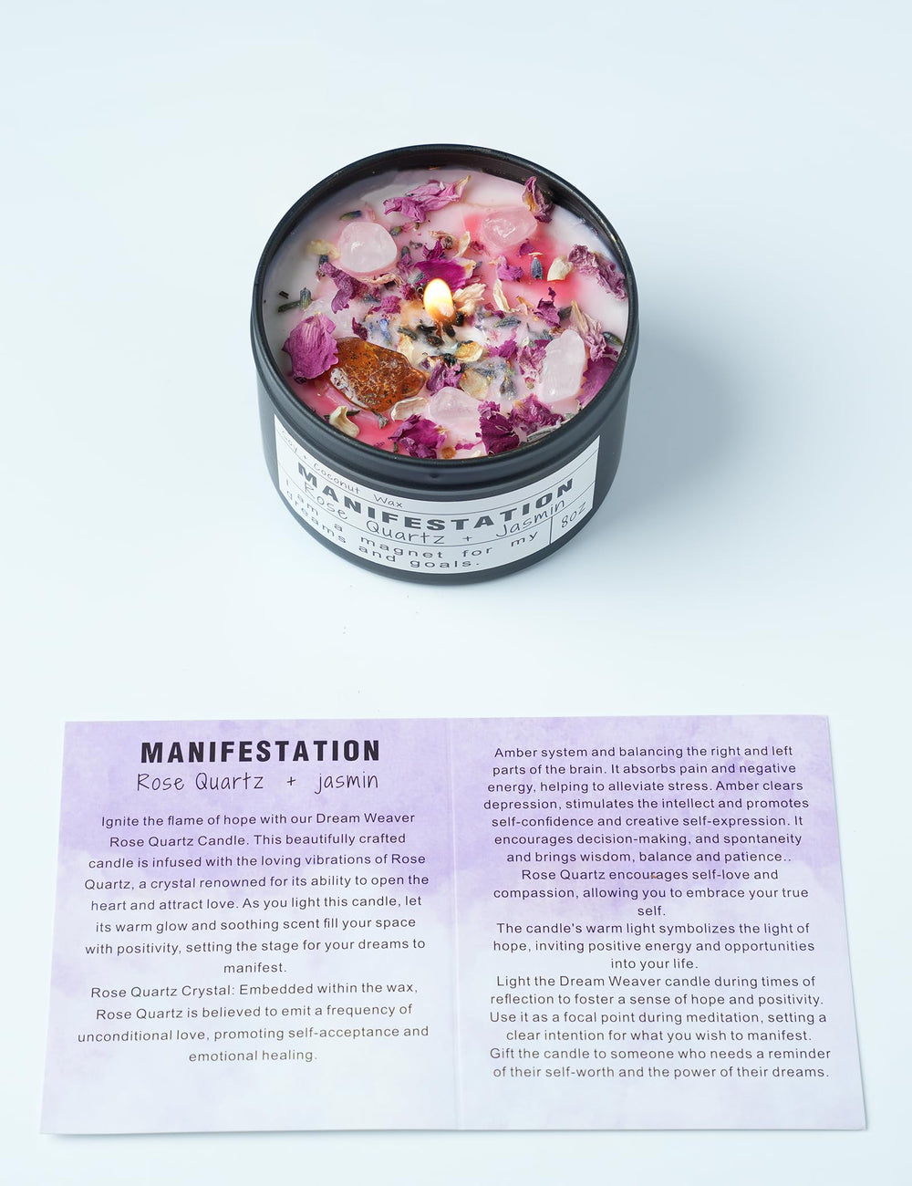 CULACEE Crystal Soy Candle meditation ritual setup supports focus during quiet moments