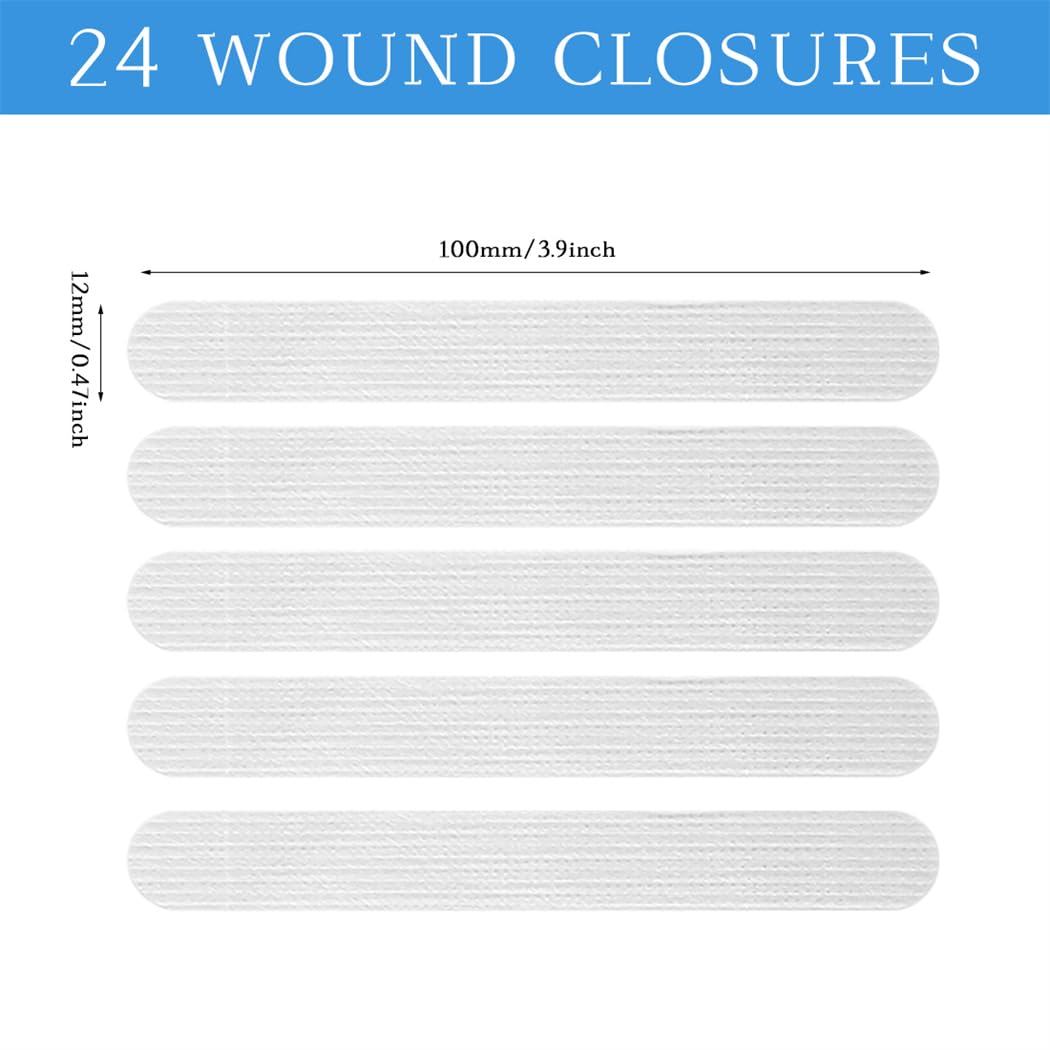 Closeup of CUNQN wound closure tape adhesive showing strong bond.