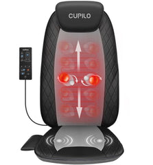 CuPiLo back massager with inflatable flap for personalized comfort and spine support