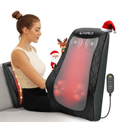 CuPiLo back and neck massager full view illustrating broad shoulder coverage for neck relief.