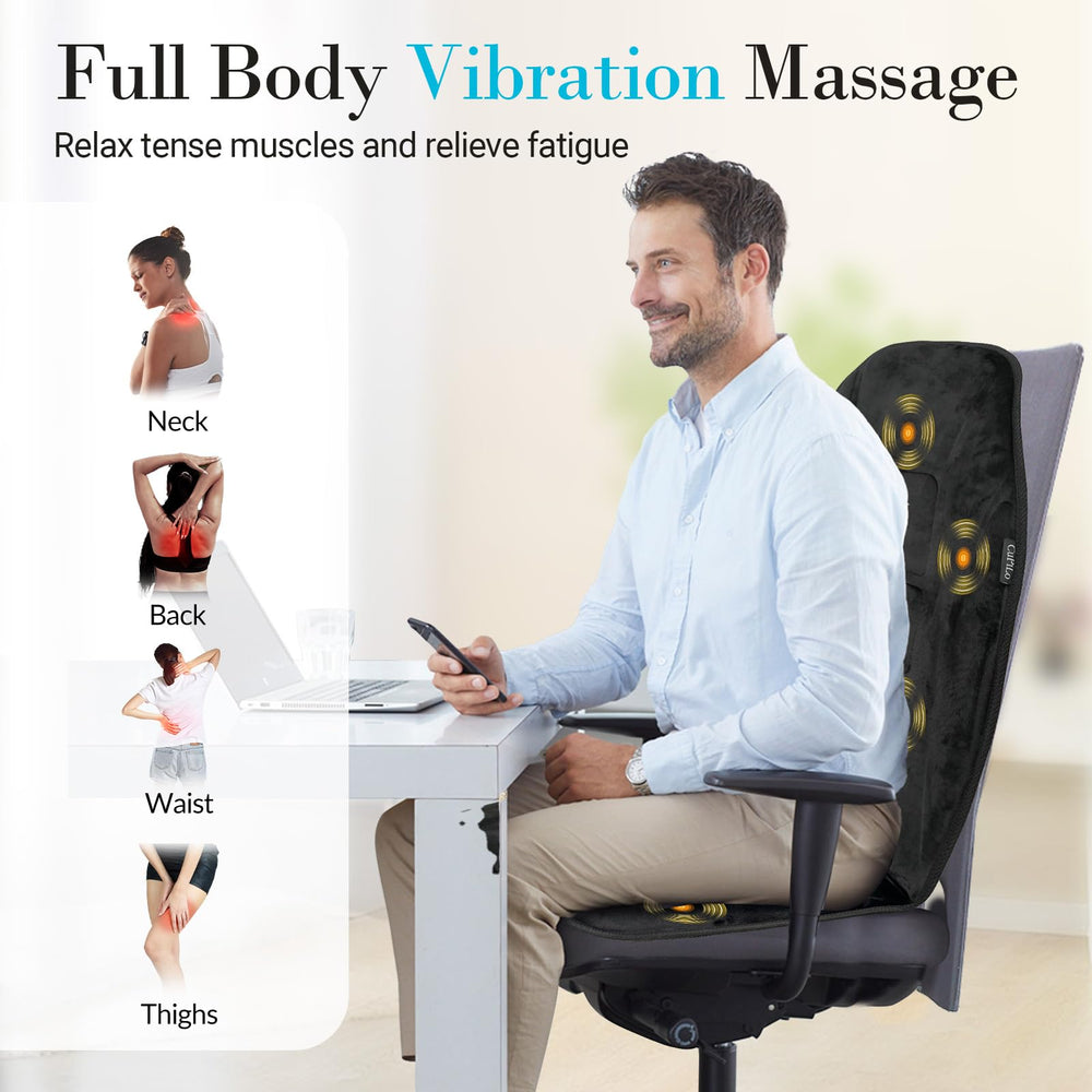 CuPiLo chair massager cushion with heat function for cozy warmth