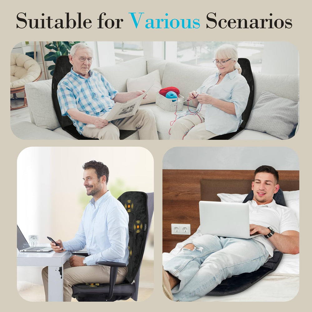 CuPiLo chair massager cushion in office setup for stress relief during work