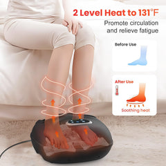 CuPiLo foot massager air compression around feet and ankles