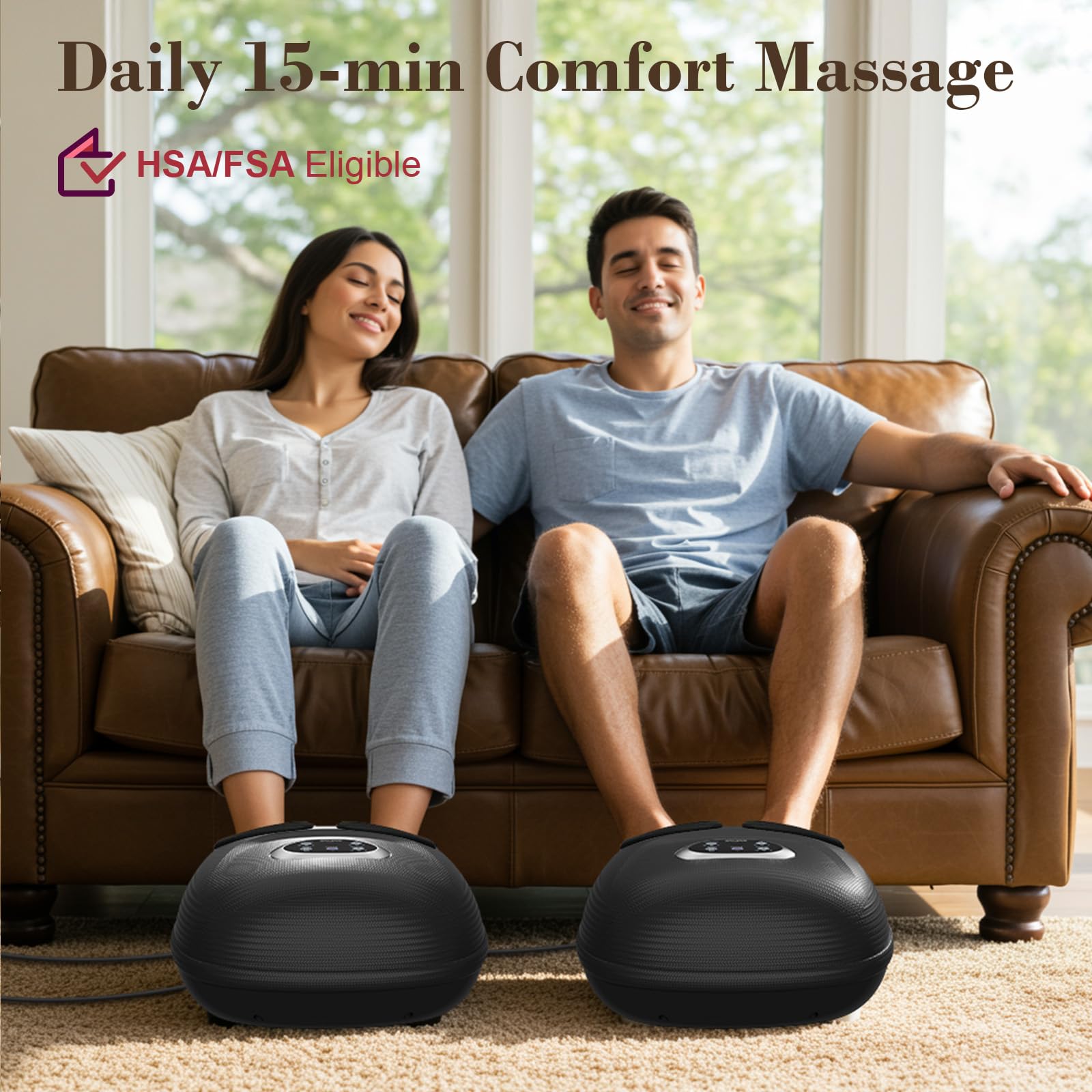 CuPiLo Foot Massager accommodating feet up to size 13 for versatile sizing