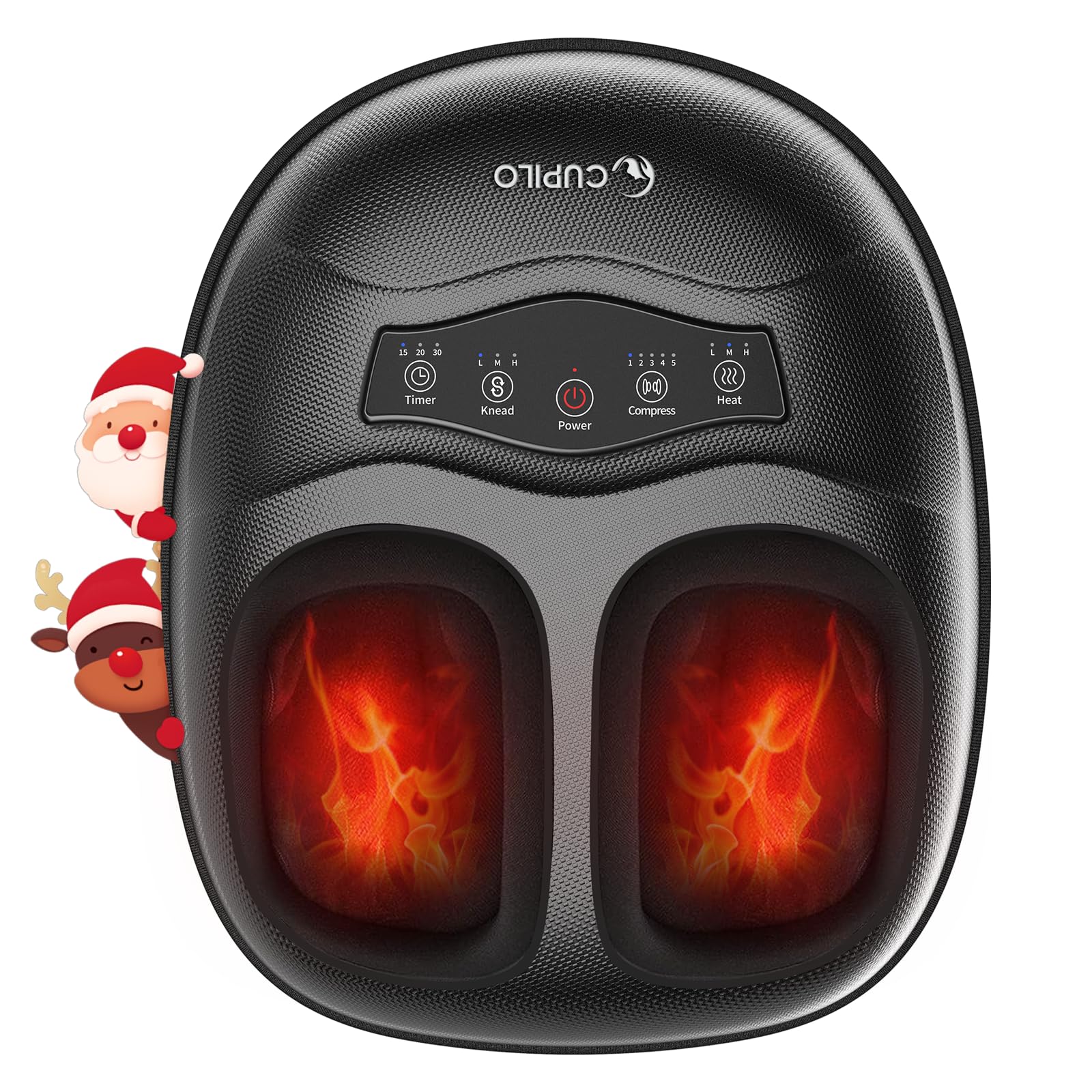 CuPiLo foot massager with heat delivering cozy warmth