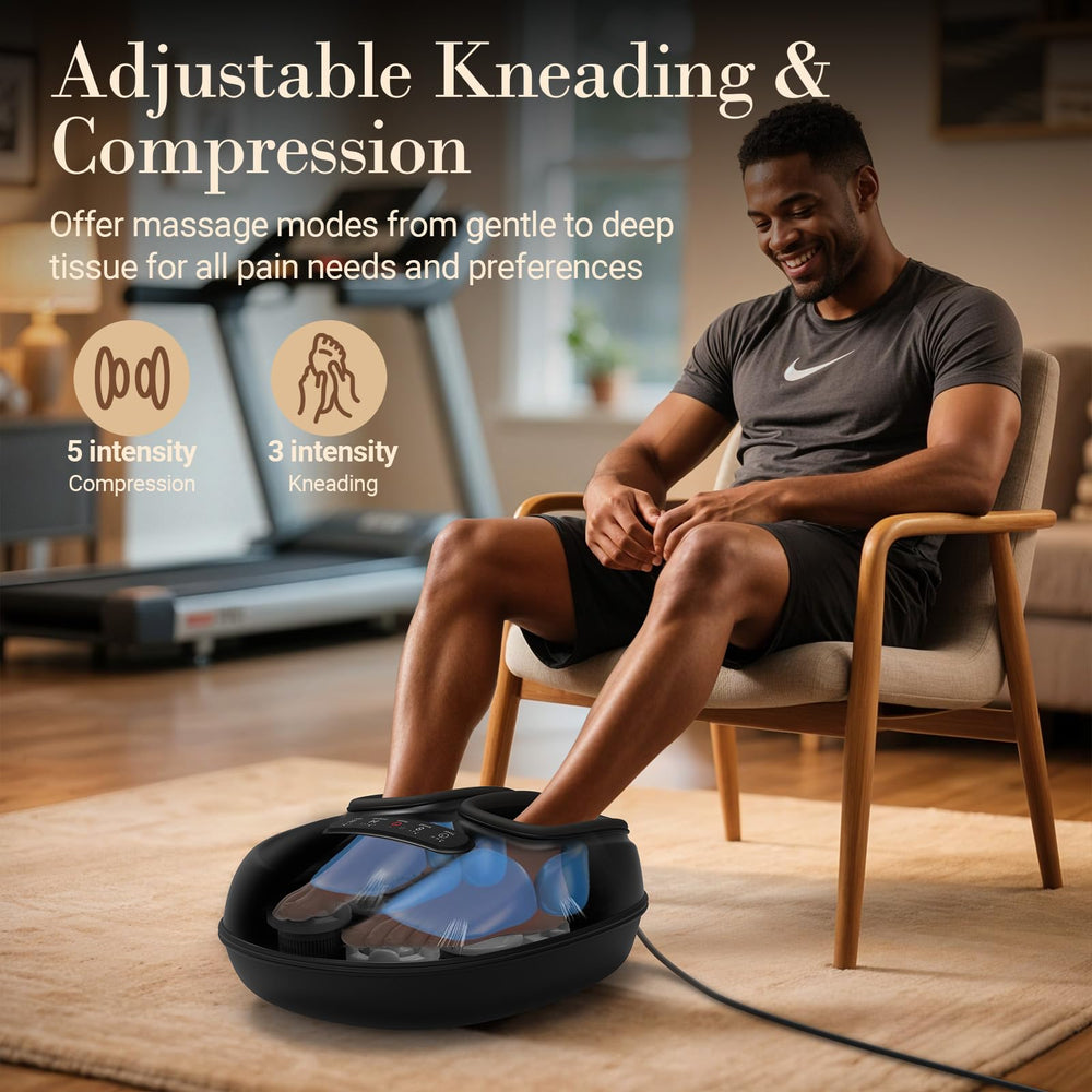 CuPiLo foot massager heat settings provide gentle warmth for tired feet.