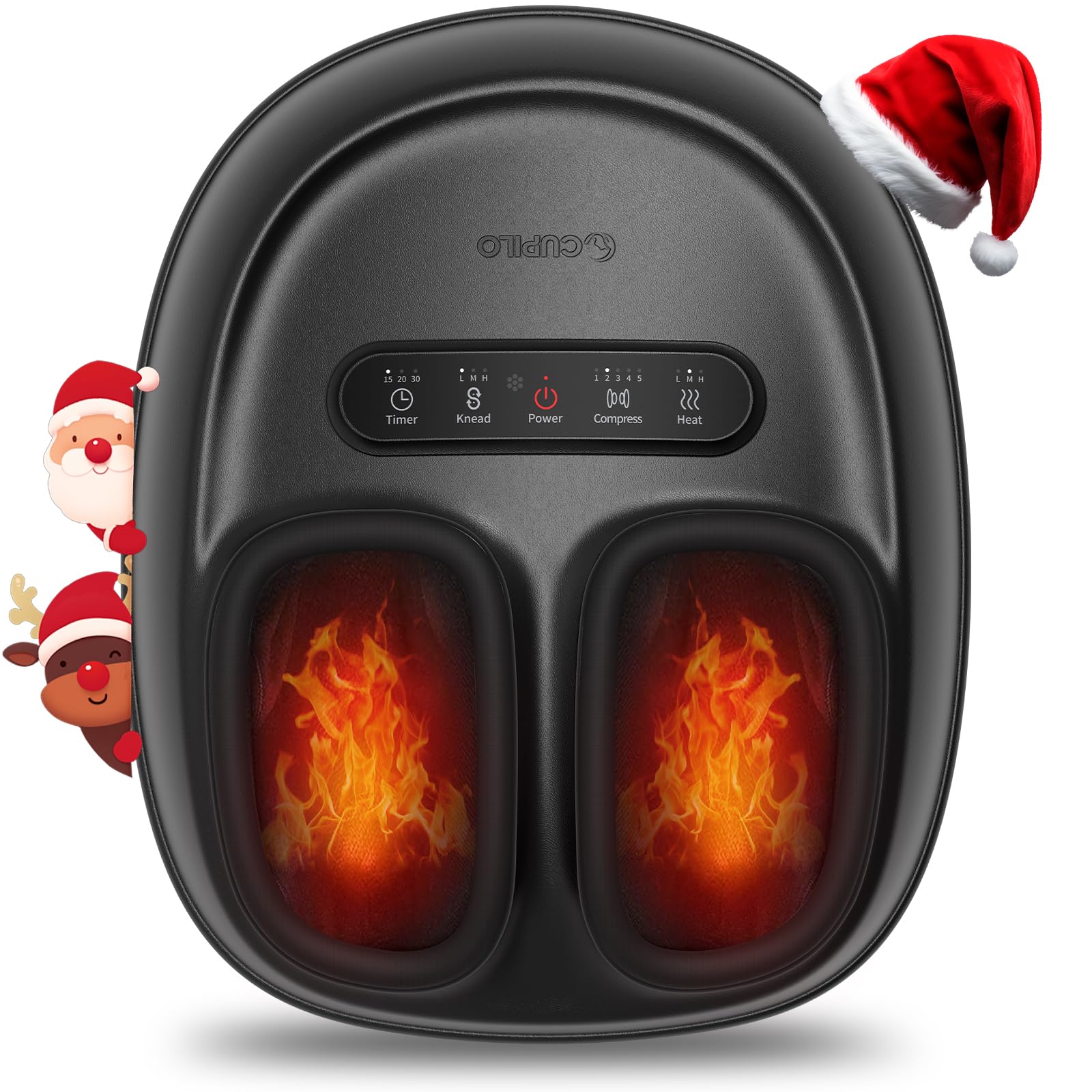 CuPiLo foot massager with heat soothes tired feet after a long day