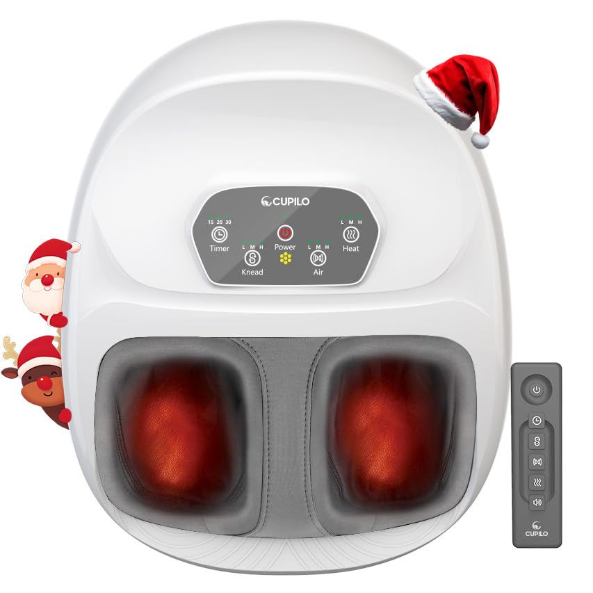 CuPiLo foot massager with remote control for easy operation during breaks