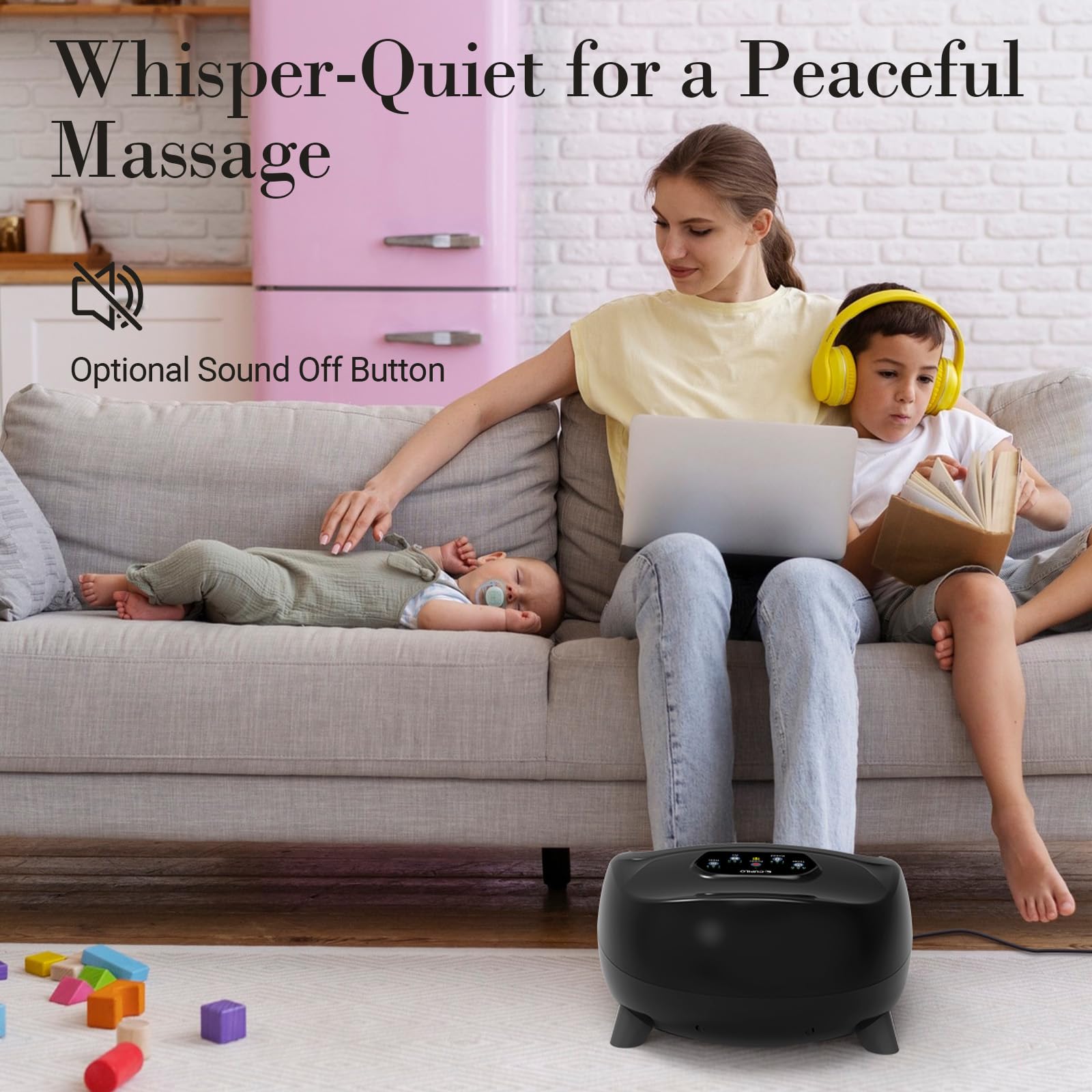 CuPiLo Foot Massager removable sleeve simplifies cleaning between uses