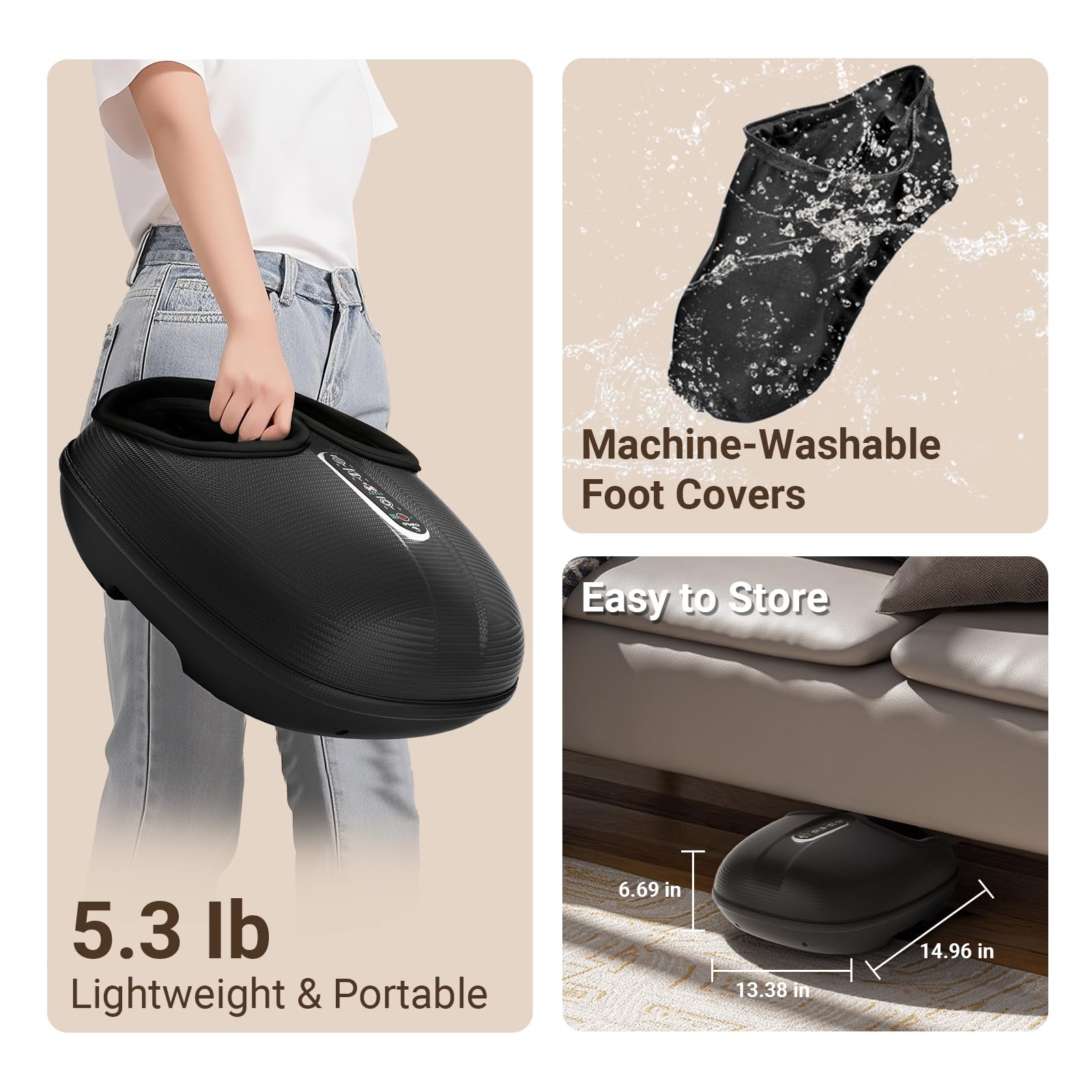 CuPiLo fits US size 13 feet, accommodating a wide range of users.
