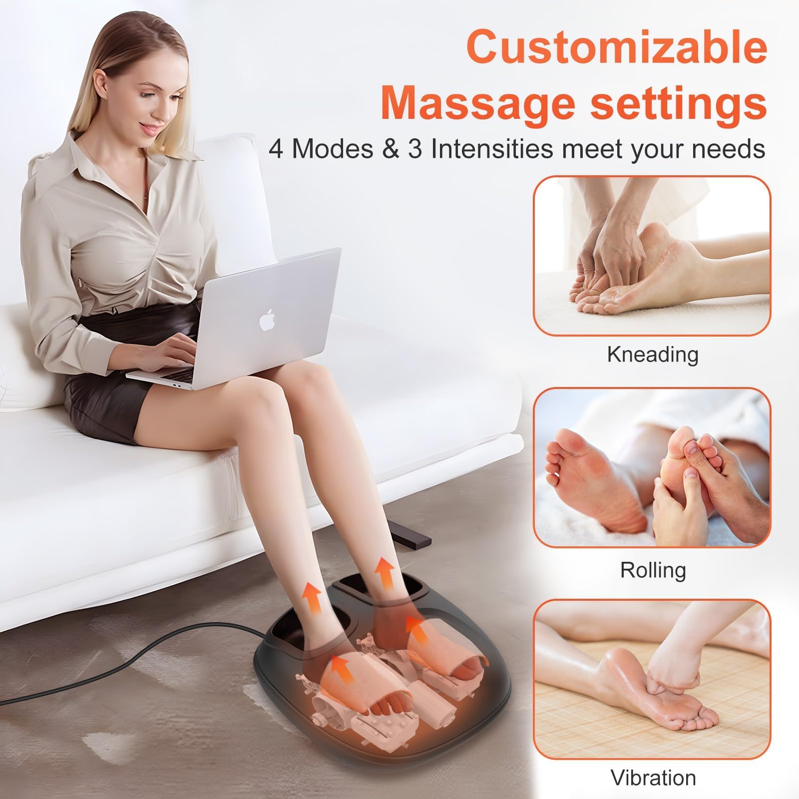 CuPiLo foot massager vibration modes offer casual relief after standing