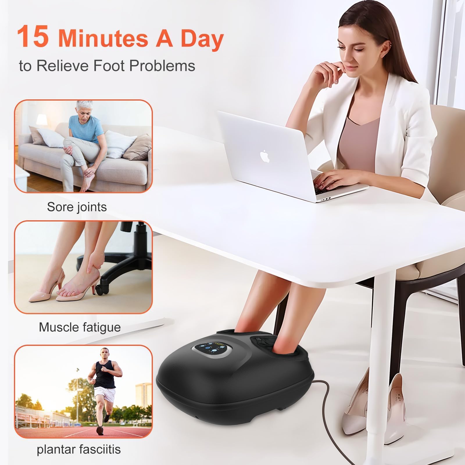 CuPiLo foot massager removable heated sleeve is washable