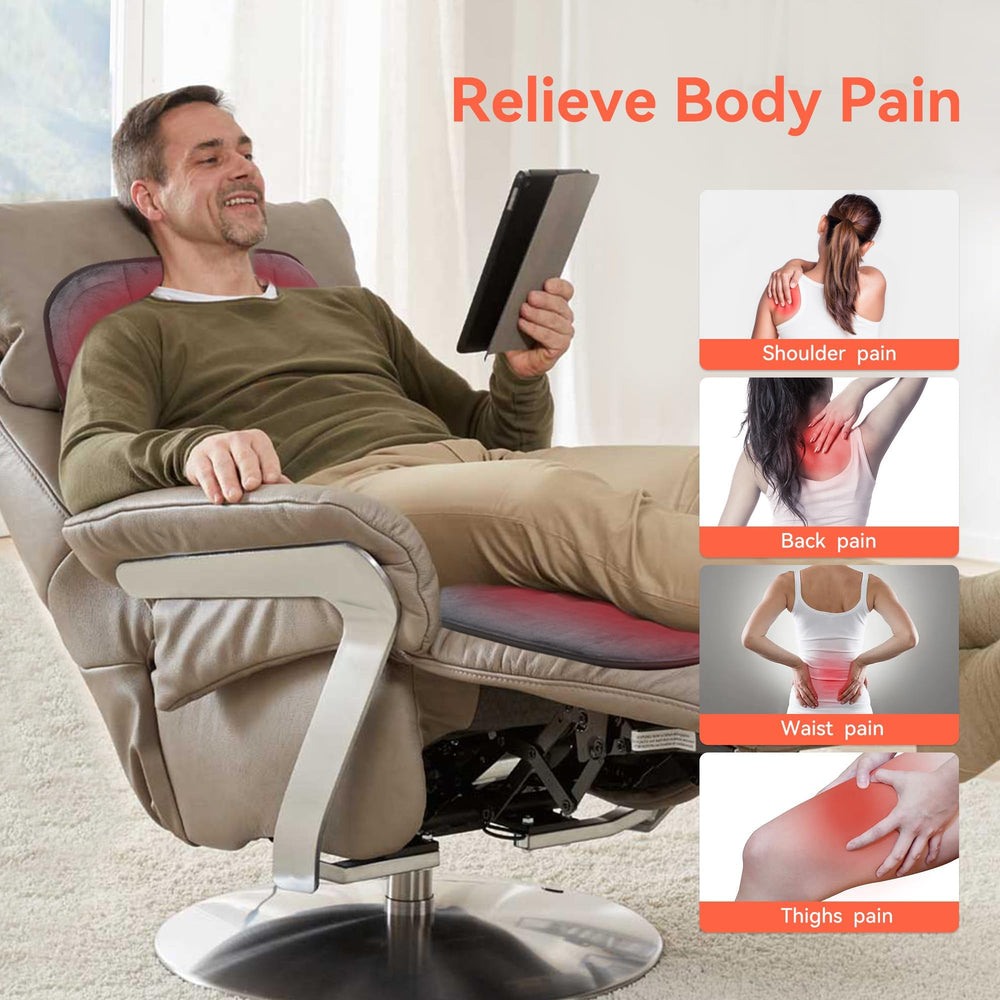 CuPiLo Massager Pad foldable-design enables use on bed or couch.