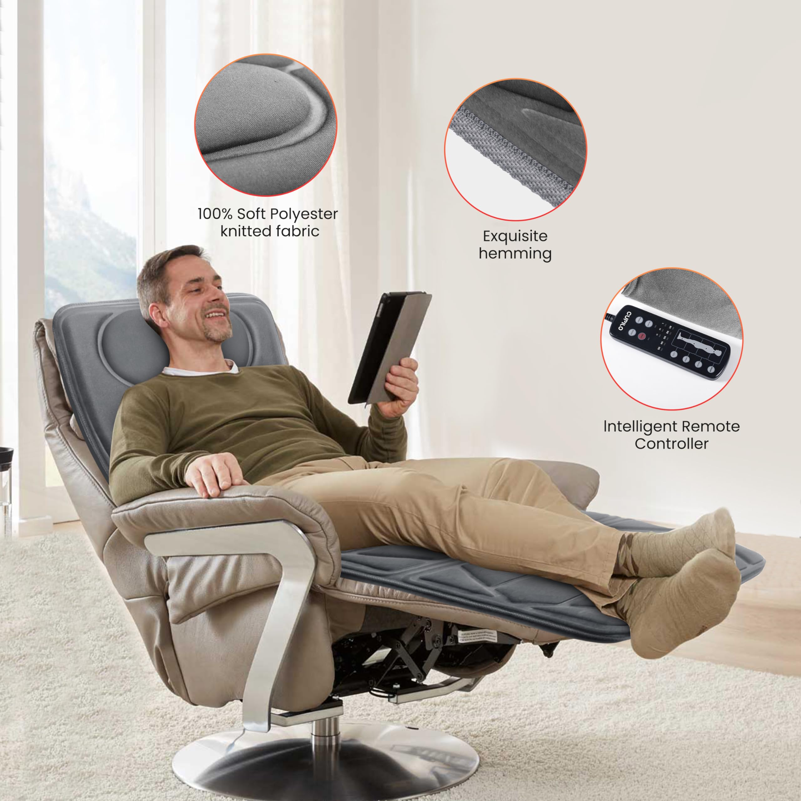 CuPiLo Massager Pad leg zone for lower body relief after workouts