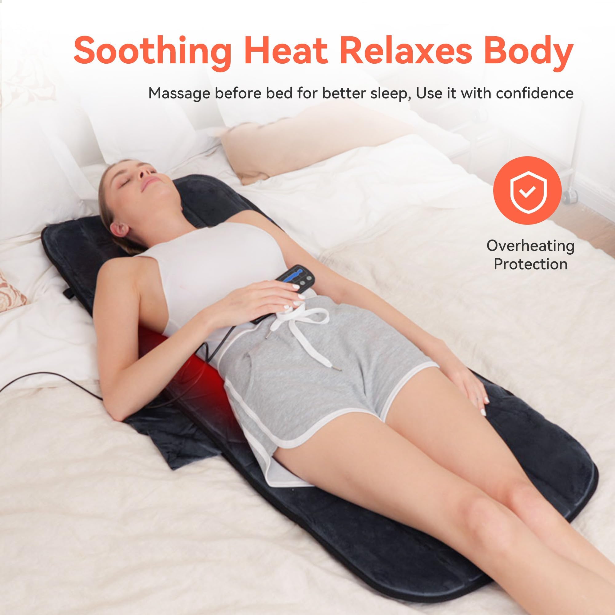 CuPiLo Massager Pad shoulder-relief demonstrates portable comfort during daily routines.