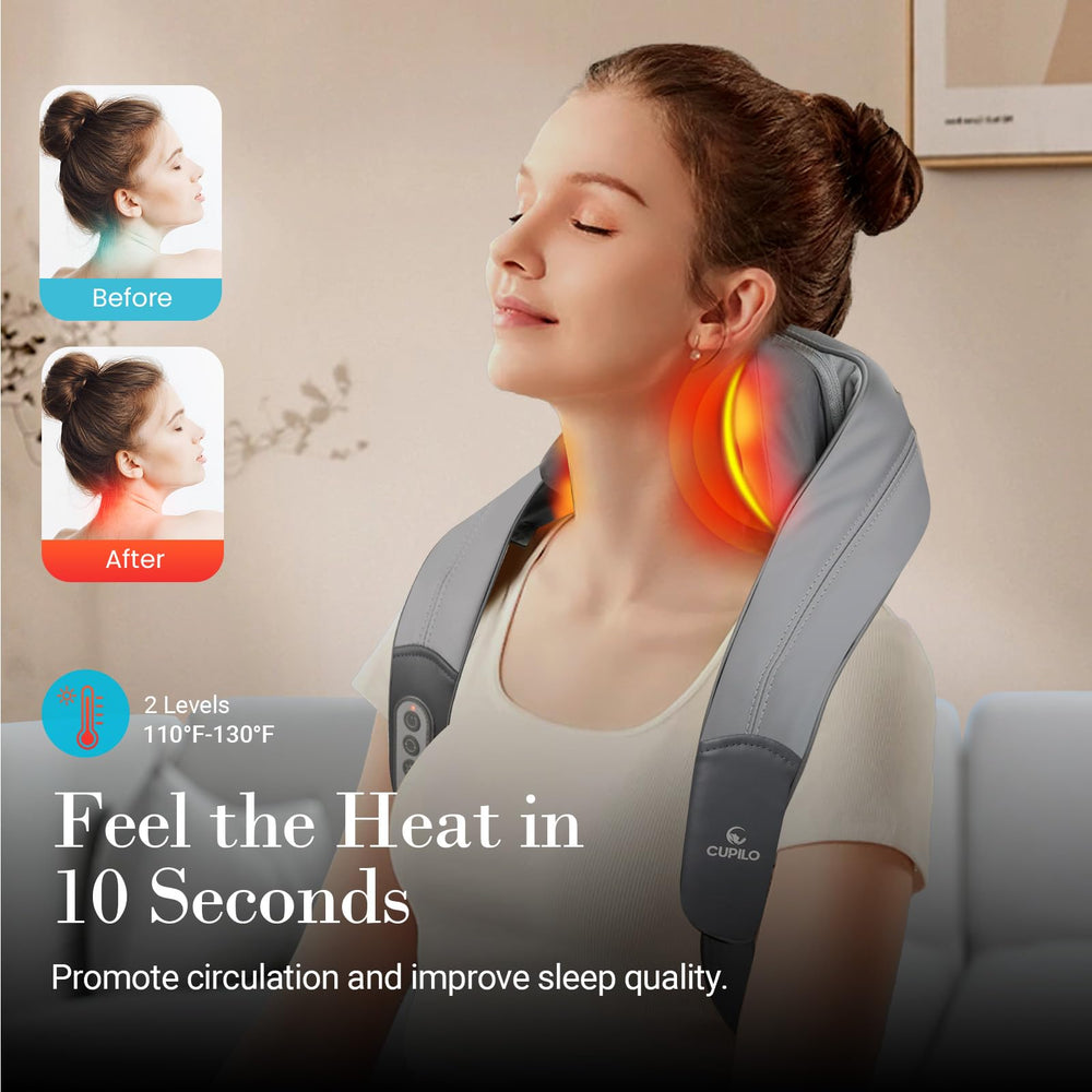 CuPiLo portable massager fits bags for travel and work breaks.