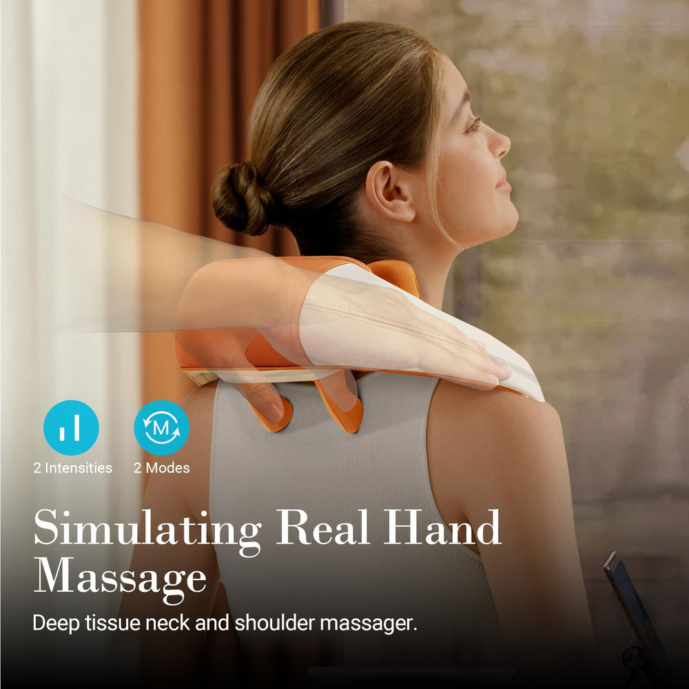 Close-up of 4D kneading nodes simulating deep tissue massage