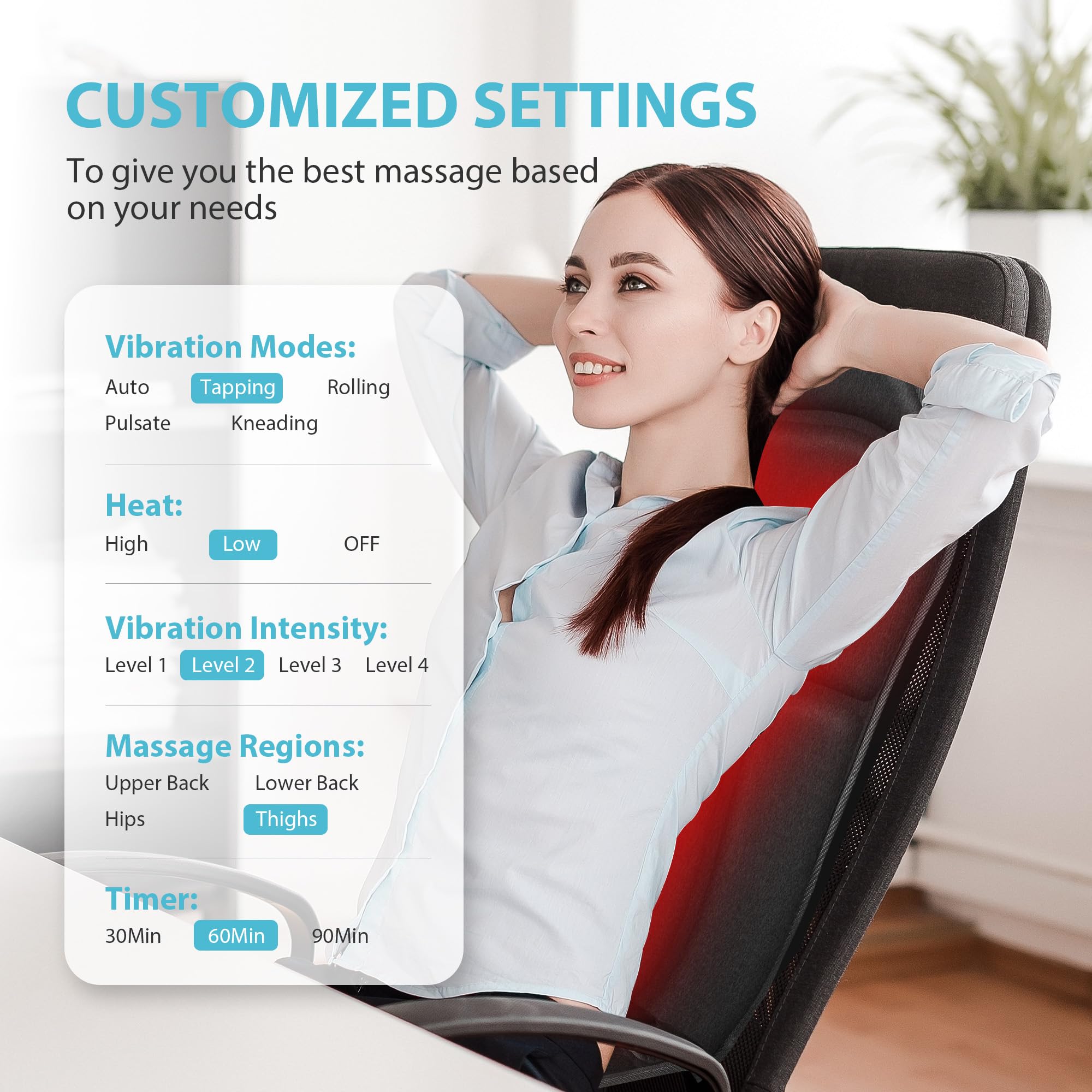 CuPiLo plush fabric creates gentle skin contact