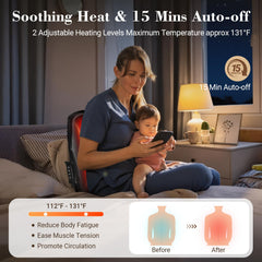 CuPiLo three massage zones cover full, upper, and lower back for customizable relief.