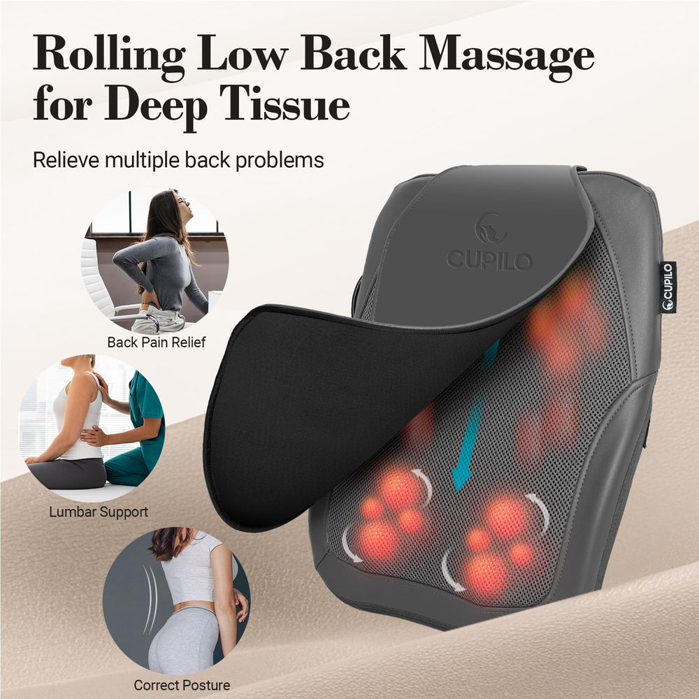 CuPiLo portable design makes on-the-go massages easy at home or travel.