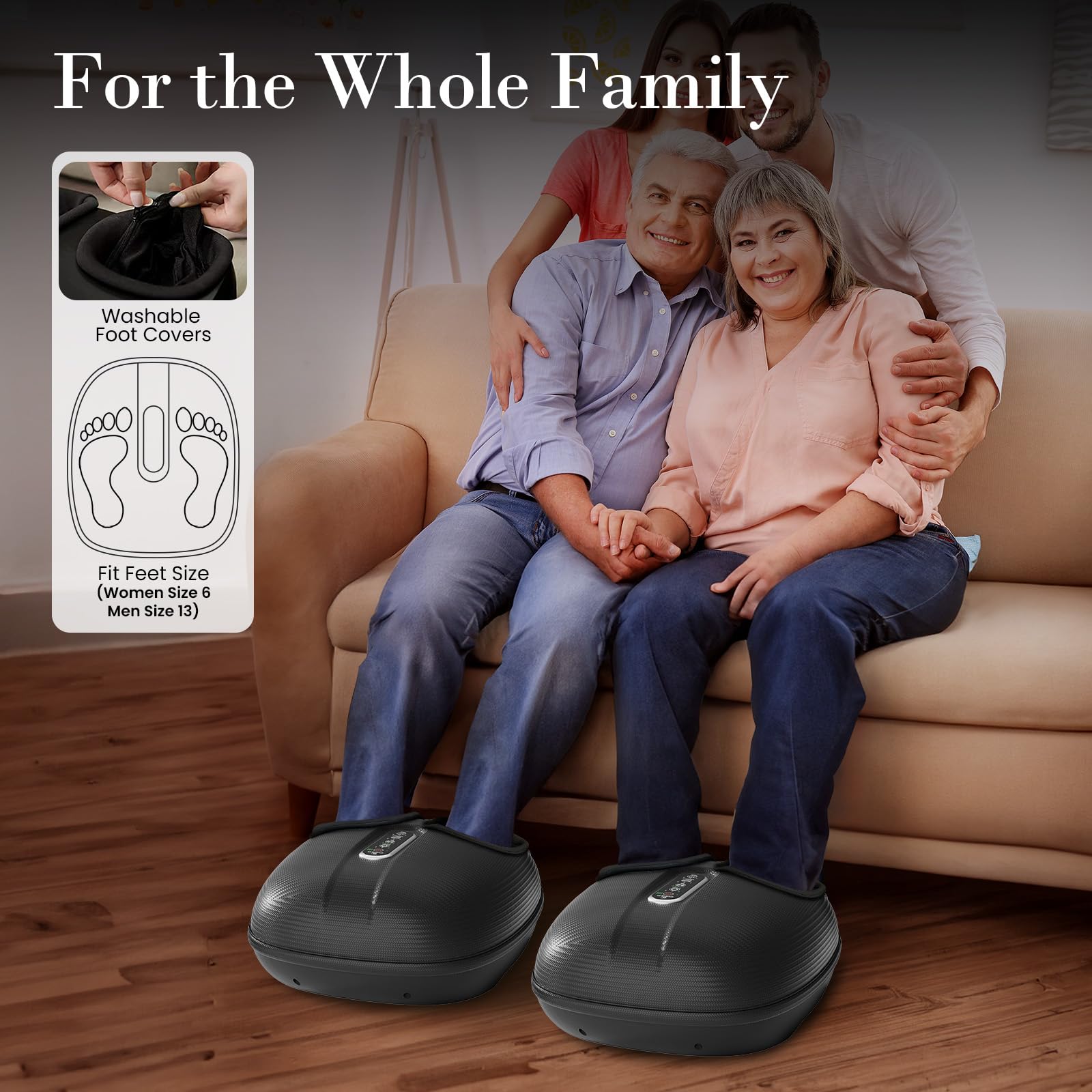 CuPiLo massager with adjustable kneading and heat settings for personalized comfort.