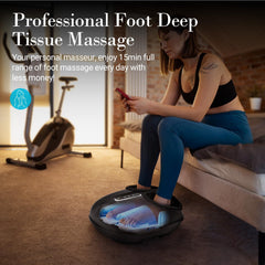 CuPiLo foot massager with heat offers warm therapy for comfort.