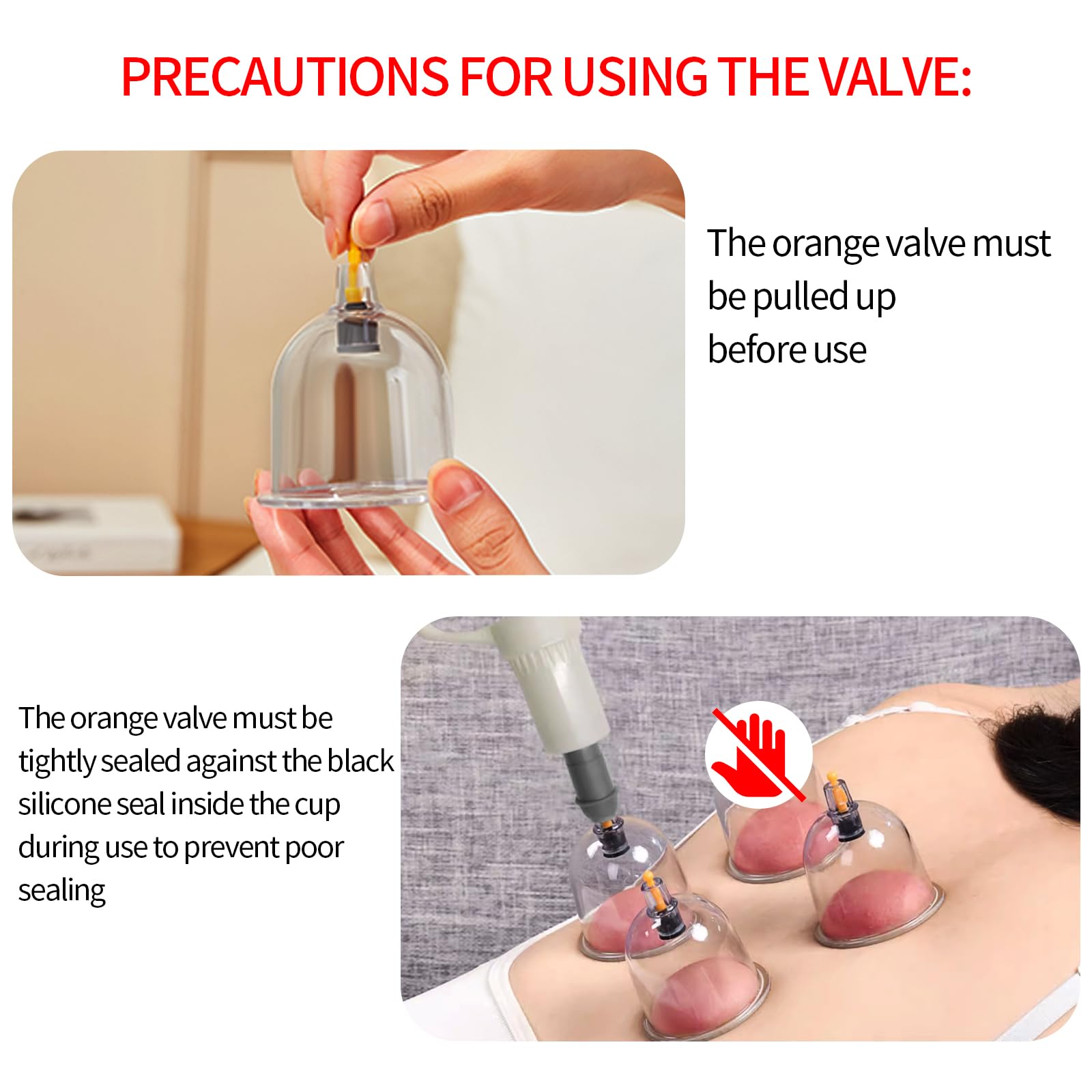 Cupluw hand pump with extension tube for easy home cupping therapy