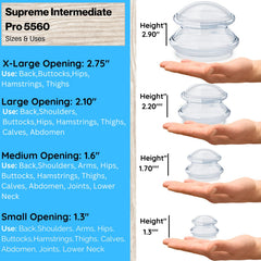 Cupping Warehouse Supreme 4 XL cup for full-body routines and cellulite support.