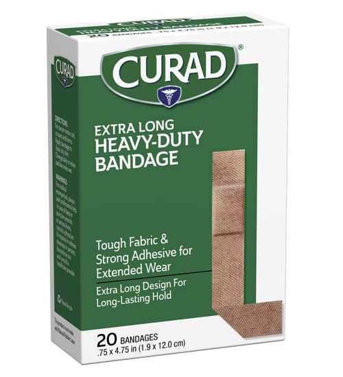 Curad adhesivo fuerte brinda adherencia estable para uso prolongado.