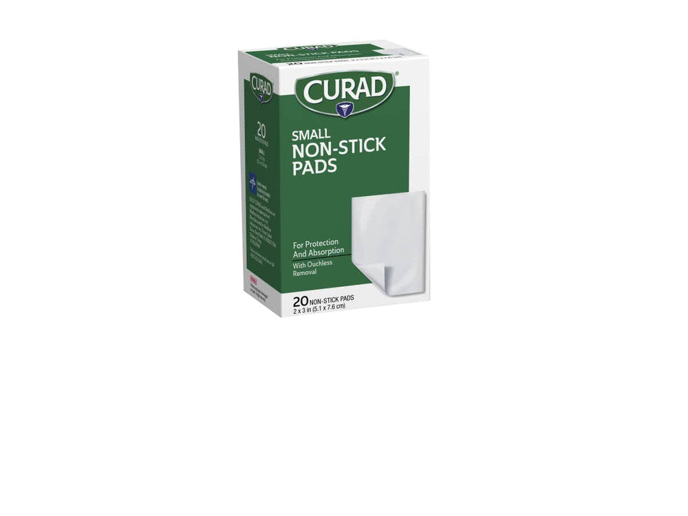 Curad almohadillas antiadherentes cortadas para ajustar la herida.