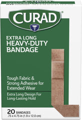 Curad durable protection long-format bandage stays in place during tough tasks