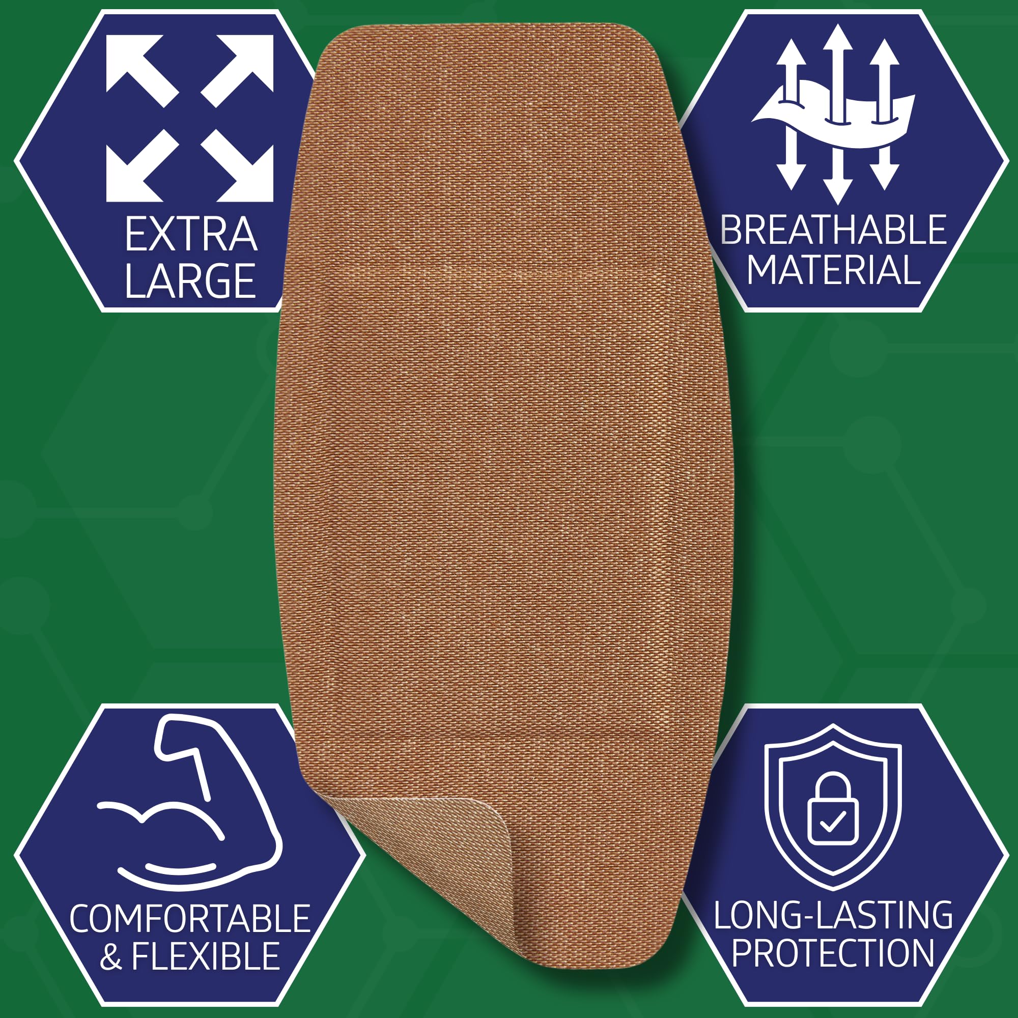 Curad Flex-Fabric Bandages in use during activity for quick coverage