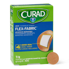 Curad banda adhesiva de tela transpirable para cura rápida y cómoda.