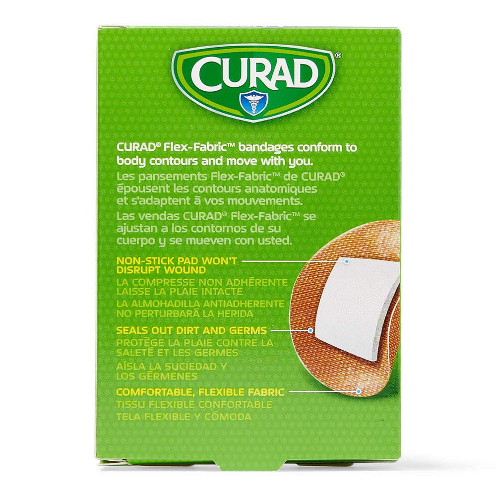 Curad, capa externa de adherencia uniforme para fijación estable.