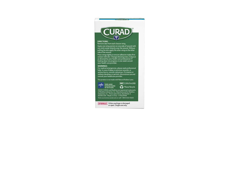 CURAD Butterfly Closure Bandages, individually wrapped and sterile for clean application.