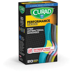Curad CUR5020 bandage with tough fabric delivers lasting protection during workouts.