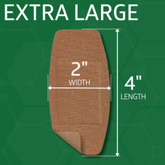 Curad breathable fabric allows airflow around the wound area for comfort