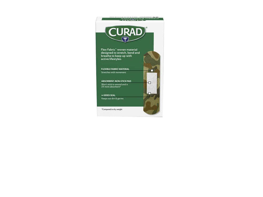 Curad bandages, 25-count box, ideal for family first-aid kits.