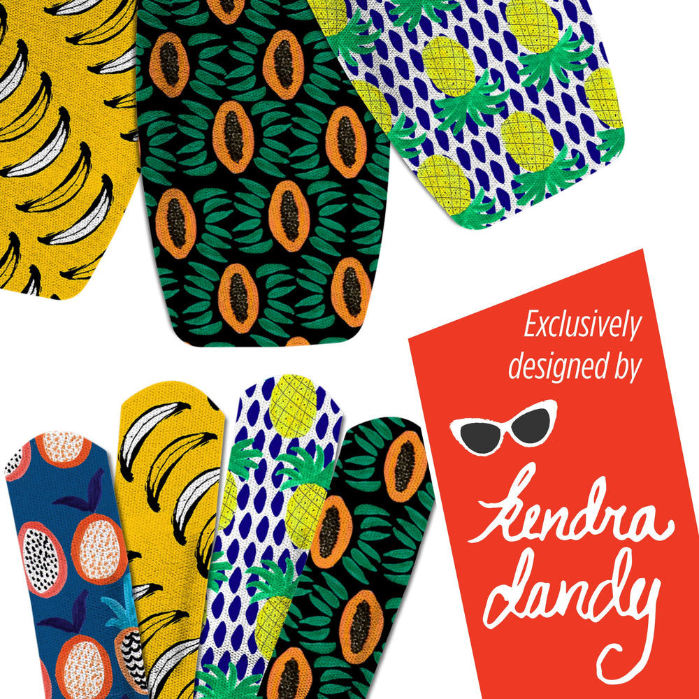 Curad Kendra Dandy bandages with daisy pattern provide flexible, comfortable coverage