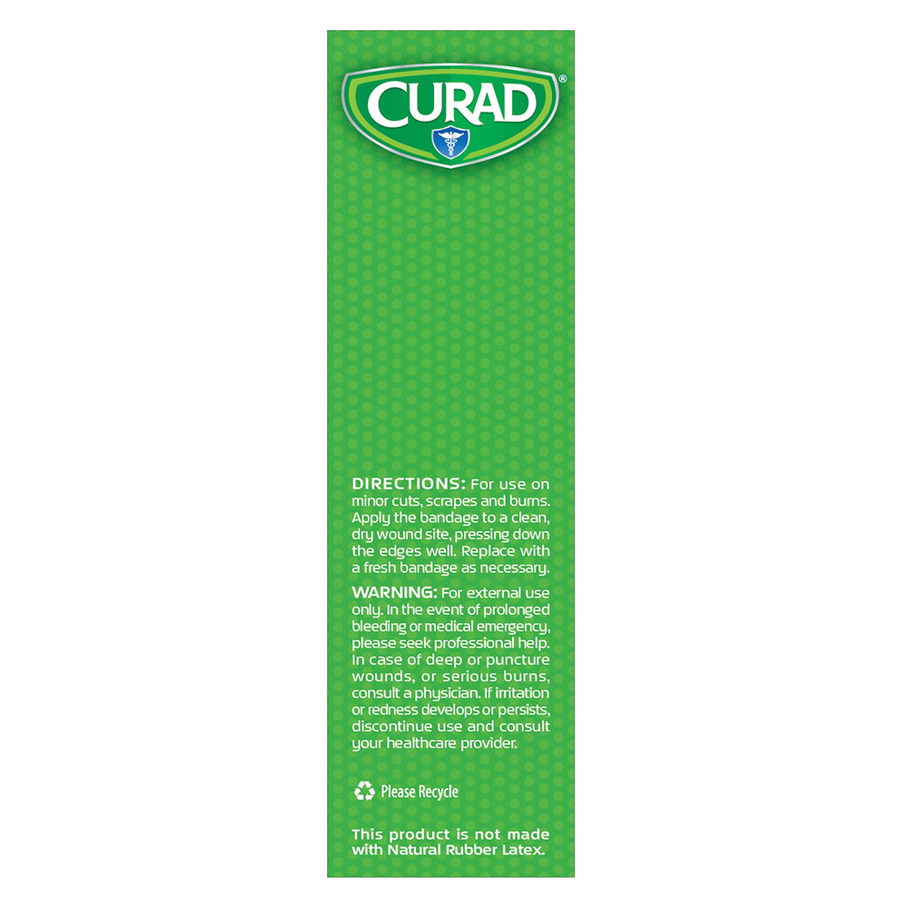 Curad QuickStop celulosa natural como agente para heridas leves.
