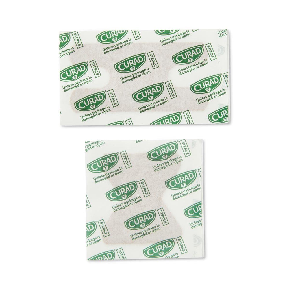 CURAD adherencia suave sin residuo pegajoso al retirar.