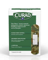 Curad verde camo adhesivo resistente para uso activo