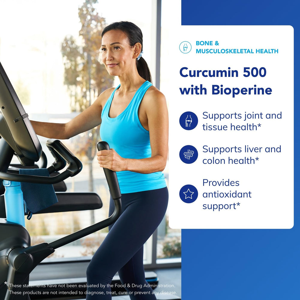Bioperine black pepper extract in Curcumin 500 bottle